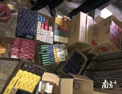 惠东平山成功破获一售卖假烟窝点，案值超15万元